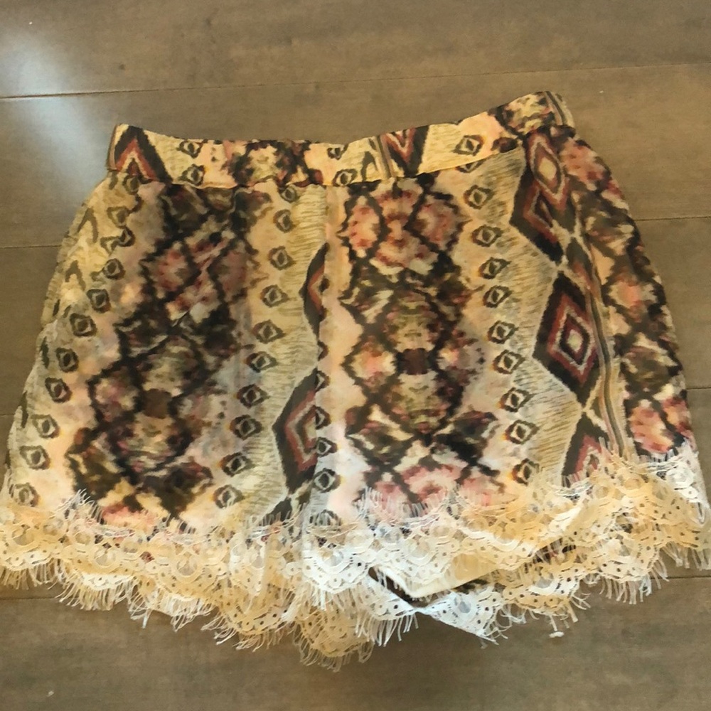 Boho printed shorts